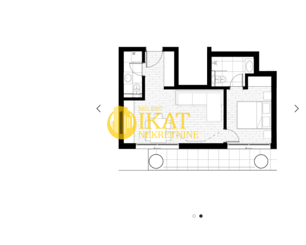Slika 1 - Rade Končara, Dvosoban stan na prodaju, 42m2, 150.948€