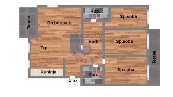 Glavna slika -Četvorosoban stan na prodaju, 132m2, 358.250€