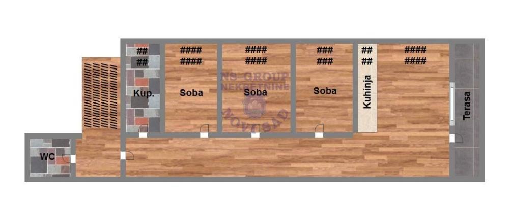 Glavna slika -Četvorosoban stan na prodaju, 127m2, 169.600€