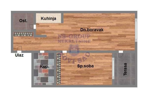 Glavna slika -Dvosoban stan na prodaju, 47m2, 84.490€