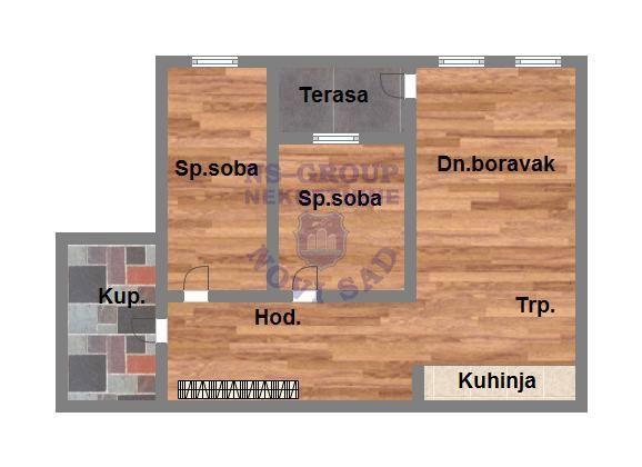 Glavna slika -Trosoban stan na prodaju, 60m2, 144.200€