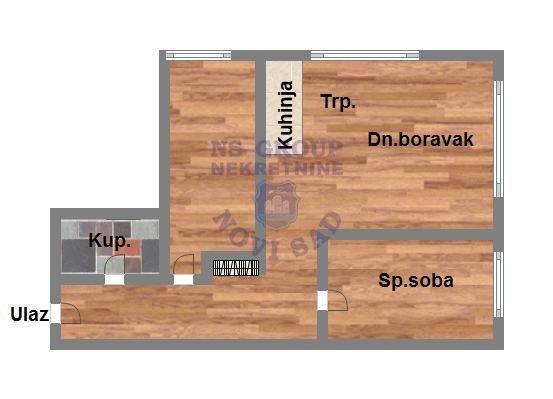 Glavna slika -Dvosoban stan na prodaju, 54m2, 194.850€