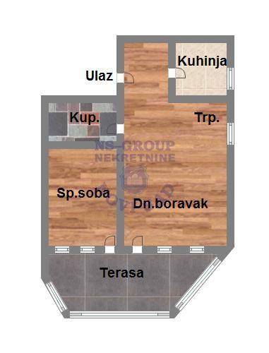 Glavna slika -Dvosoban stan na prodaju, 42m2, 109.350€