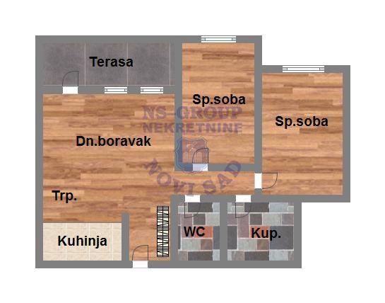 Glavna slika -Trosoban stan na prodaju, 66m2, 201.560€