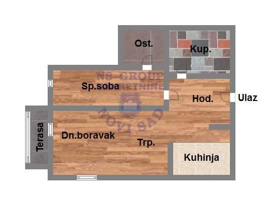 Slika 1 - Jednoiposoban stan na prodaju, 36m2, 74.490€