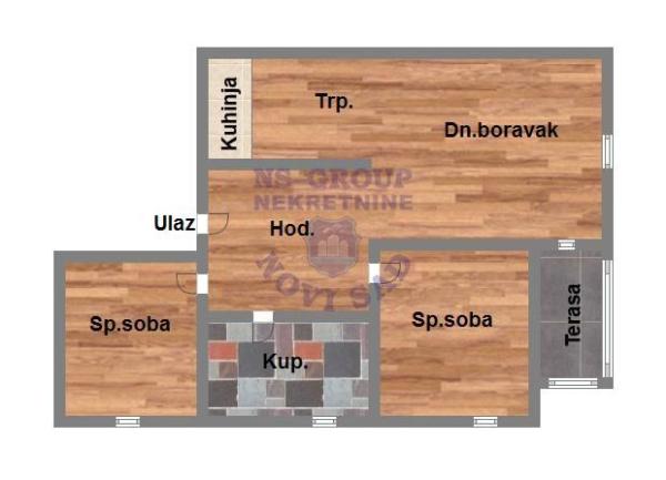 Slika 1 - Dvoiposoban stan na prodaju, 42m2, 83.020€