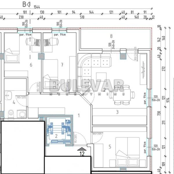 Slika 6 - Marina Držića, Troiposoban stan na prodaju, 63m2, 118.289€