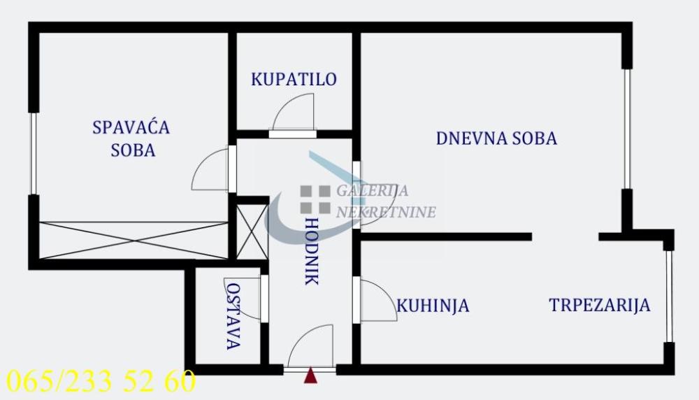 Slika 4 - Stanoja Glavaša, Dvosoban stan na prodaju, 59m2, 320.000€