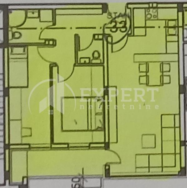 Slika 5 - Zetska, Dvoiposoban stan na prodaju, 62m2, 109.550€