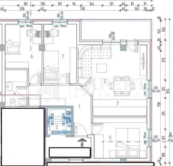 Slika 3 - Marina Držića, Troiposoban stan na prodaju, 65m2, 121.952€