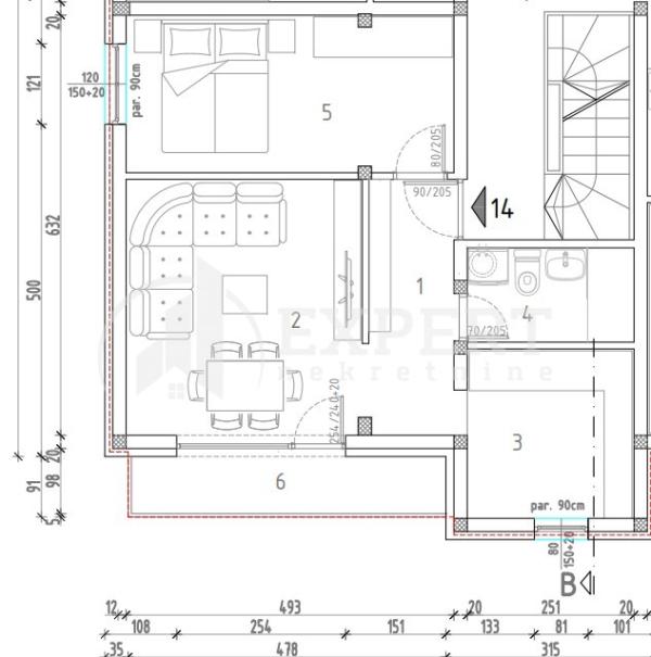 Slika 6 - Marina Držića, Jednoiposoban stan na prodaju, 42m2, 79.365€