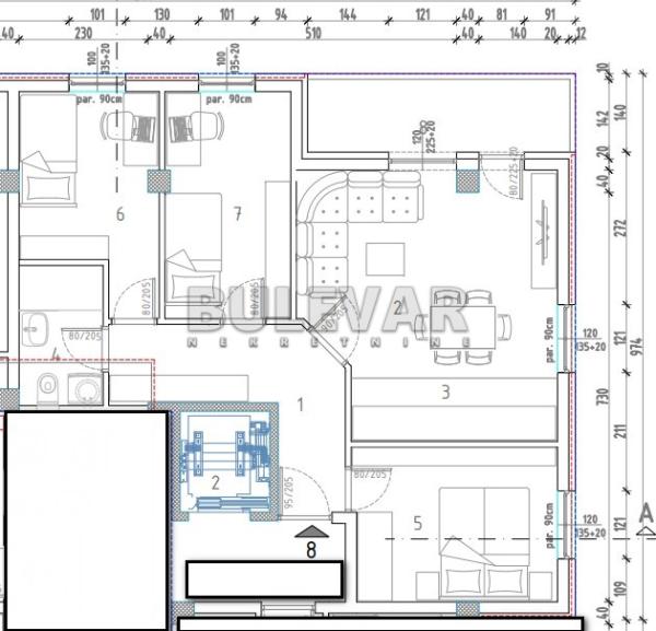 Slika 3 - Marina Držića, Troiposoban stan na prodaju, 65m2, 121.952€