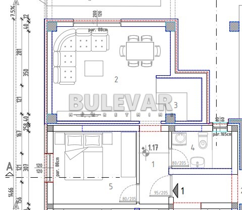 Slika 3 - Marina Držića, Jednoiposoban stan na prodaju, 39m2, 69.150€