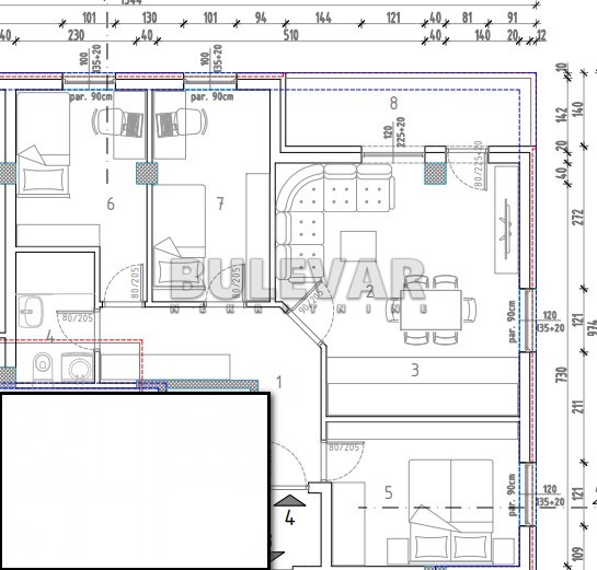 Slika 3 - Marina Držića, Troiposoban stan na prodaju, 63m2, 111.895€