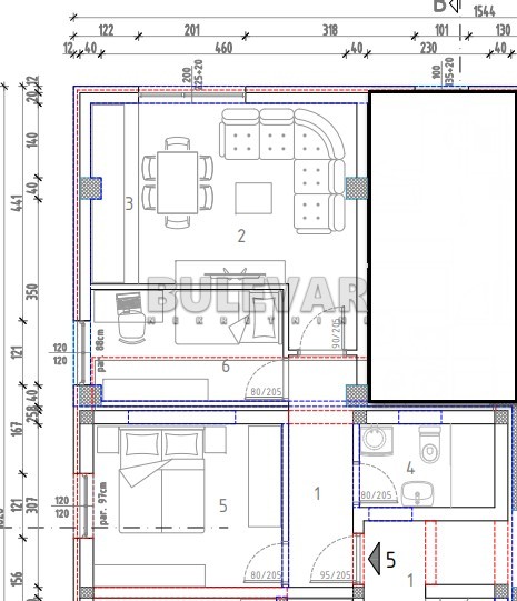 Slika 2 - Marina Držića, Četvorosoban stan na prodaju, 44m2, 78.295€