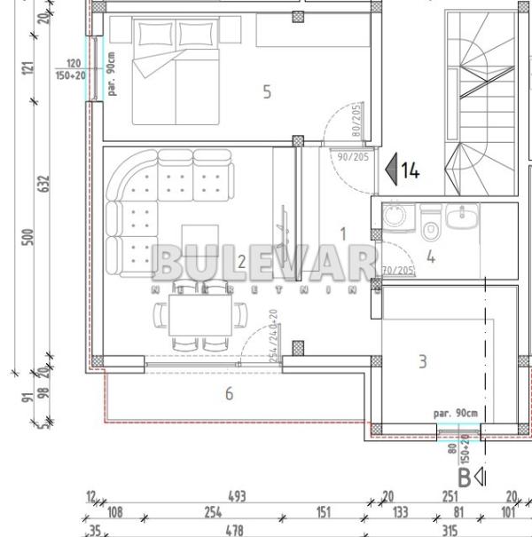 Slika 6 - Marina Držića, Jednoiposoban stan na prodaju, 42m2, 75.117€
