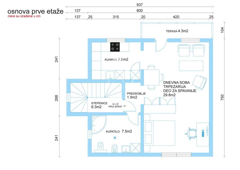 Slika 4 - Branka Miljkovića,  Kuća na prodaju, 102m2, 350.000€