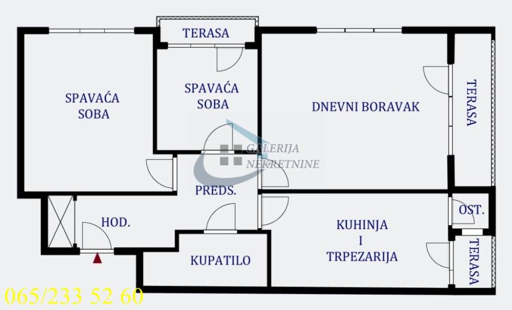 Slika 4 - Gvozdićeva, Dvoiposoban stan na prodaju, 64m2, 204.000€