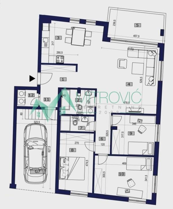 Glavna slika -Četvorosoban stan na prodaju, 121m2, 356.450€