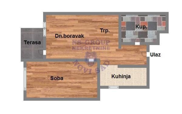 Glavna slika -Dvosoban stan na prodaju, 39m2, 76.810€