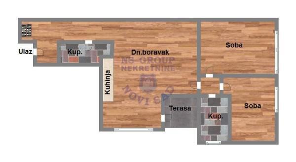 Glavna slika -Trosoban stan na prodaju, 51m2, 93.780€