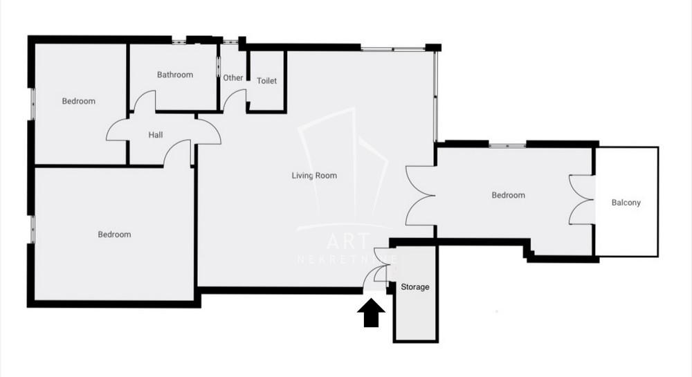 Slika 1 - Gospodar Jevremova, Četvorosoban stan na prodaju, 31m2, 390.000€