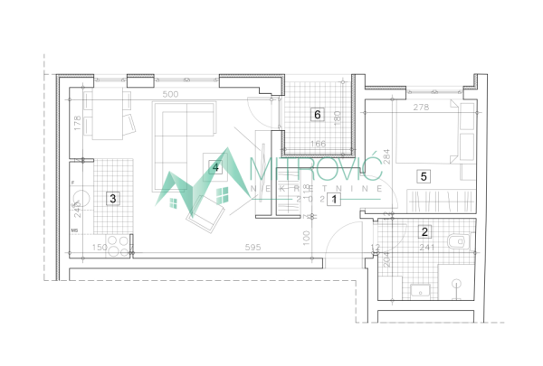Glavna slika -Jednoiposoban stan na prodaju, 41m2, 147.670€