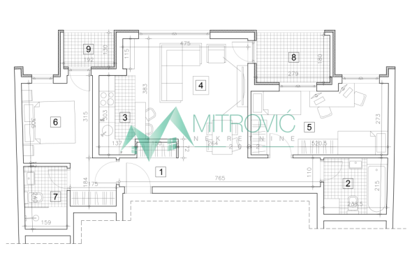 Glavna slika -Trosoban stan na prodaju, 72m2, 256.250€