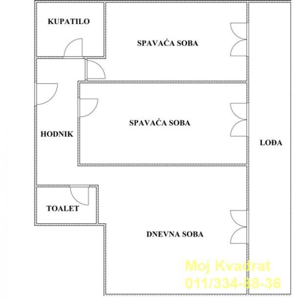 Slika 3 - Trosoban stan na prodaju, 65m2, 240.500€
