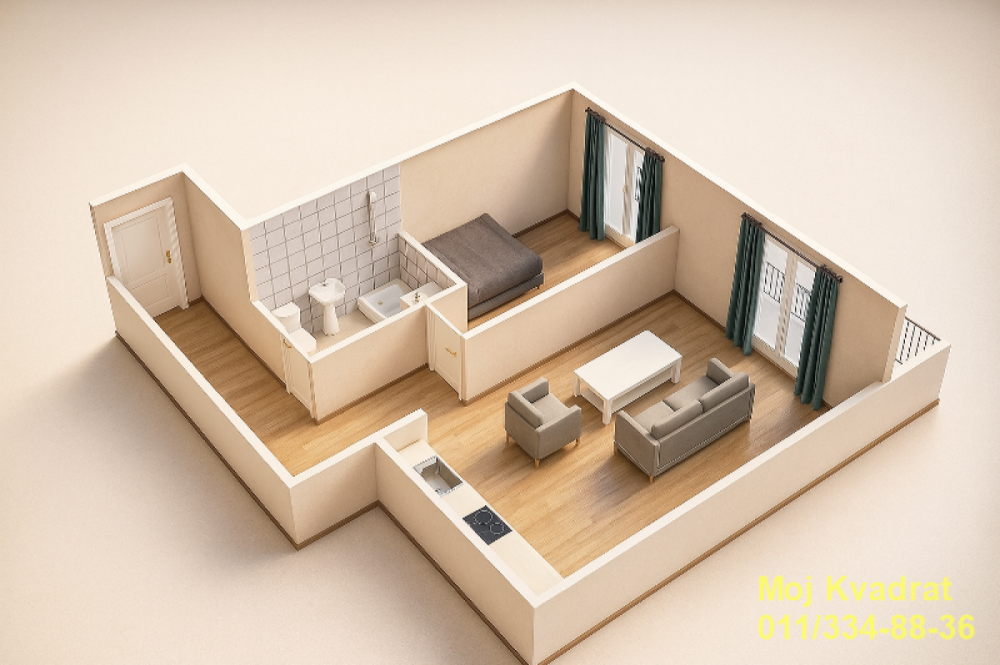 Slika 2 - Dvosoban stan na prodaju, 56m2, 195.405€