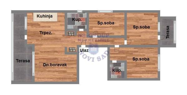 Glavna slika -Troiposoban stan na prodaju, 80m2, 131.300€
