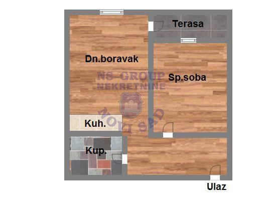 Glavna slika -Dvosoban stan na prodaju, 43m2, 89.240€