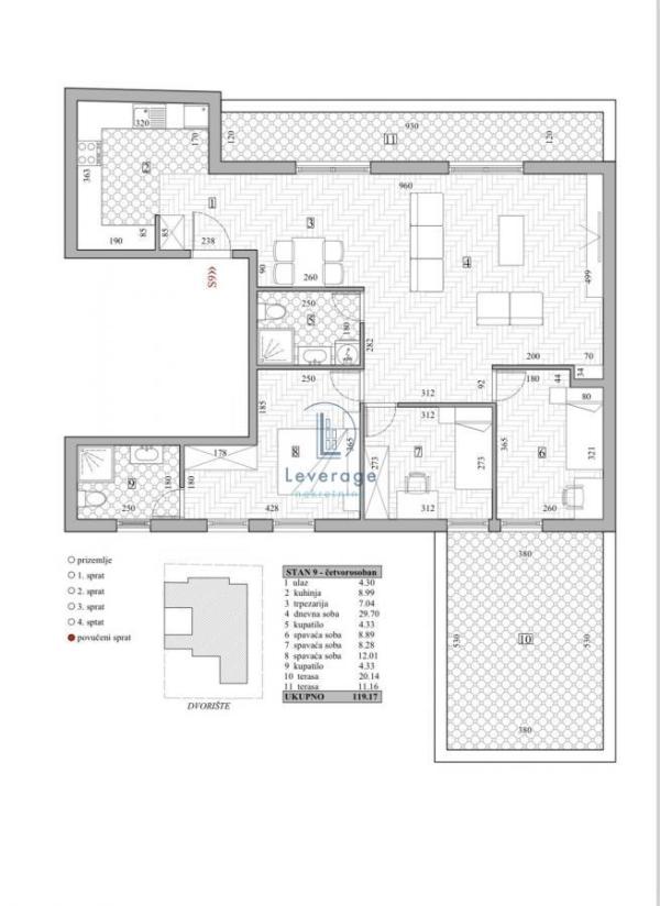 Slika 2 - Četvorosoban stan na prodaju, 118m2, 399.000€