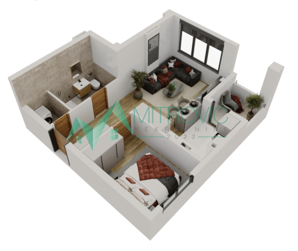 Glavna slika -Jednoiposoban stan na prodaju, 40m2, 112.730€