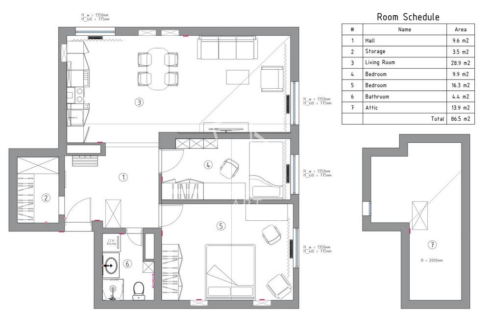 Slika 11 - Dr Nika Miljanića, Troiposoban stan na prodaju, 66m2, 135.000€