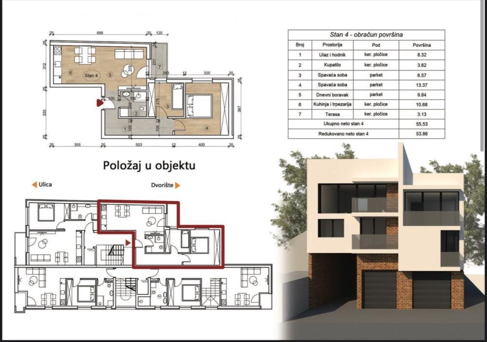 Glavna slika -Dvoiposoban stan na prodaju, 53m2, 146.500€