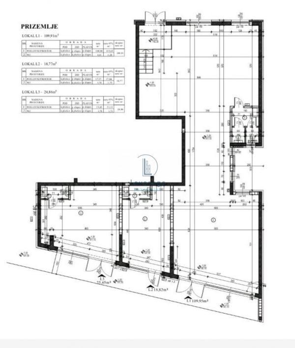 Glavna slika - Lokal za izdavanje, 154m2, 1.500€