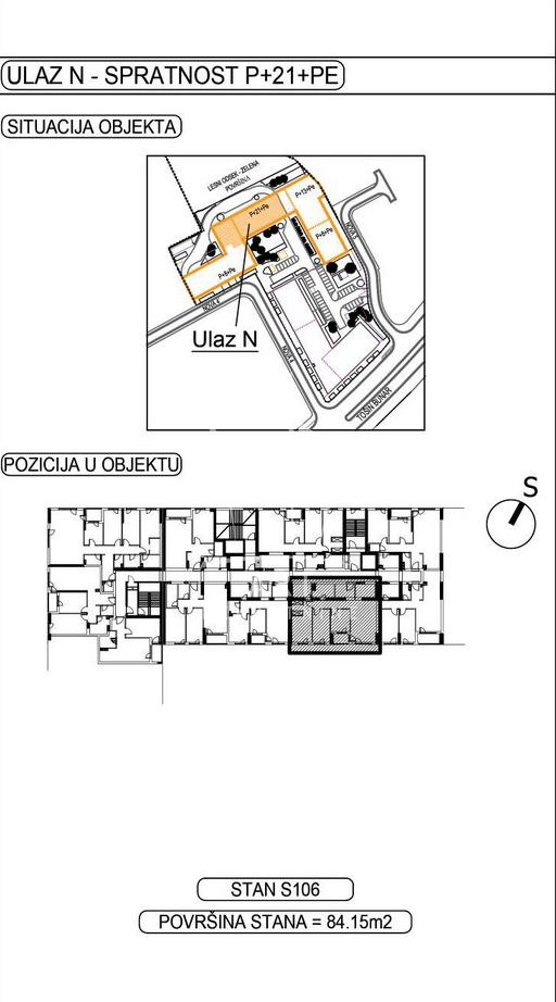 Slika 3 - Tošin bunar, Četvorosoban stan na prodaju, 84m2, 336.937€