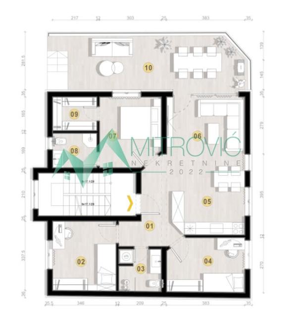 Slika 1 - Troiposoban stan na prodaju, 72m2, 232.265€
