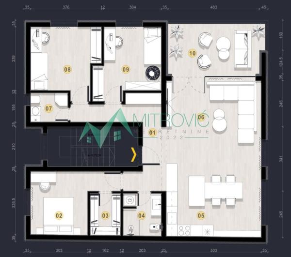 Slika 1 - Četvorosoban stan na prodaju, 112m2, 317.240€