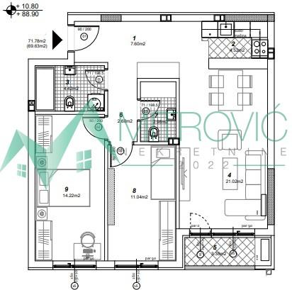 Glavna slika -Trosoban stan na prodaju, 70m2, 175.710€