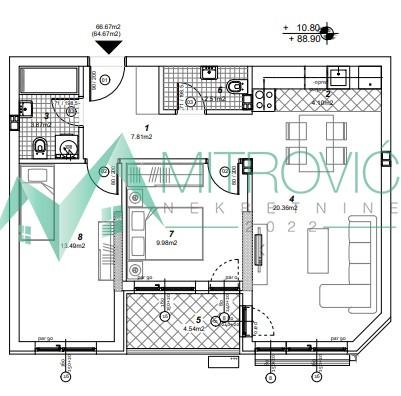 Glavna slika -Trosoban stan na prodaju, 65m2, 163.195€