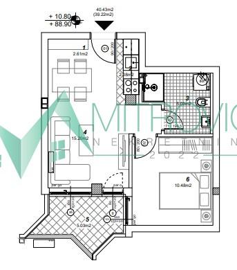 Glavna slika -Dvosoban stan na prodaju, 39m2, 109.070€