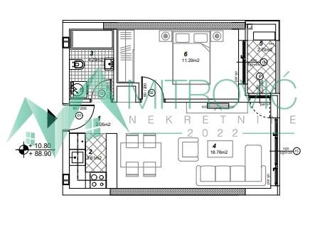 Glavna slika -Dvosoban stan na prodaju, 41m2, 108.760€
