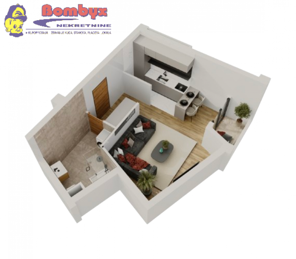 Glavna slika -Jednosoban stan na prodaju, 33m2, 82.500€