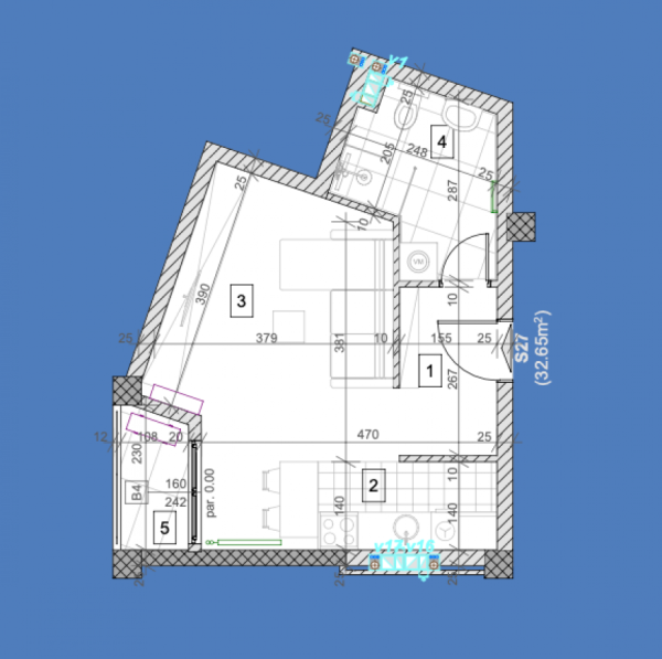Slika 1 - Jednosoban stan na prodaju, 33m2, 82.500€