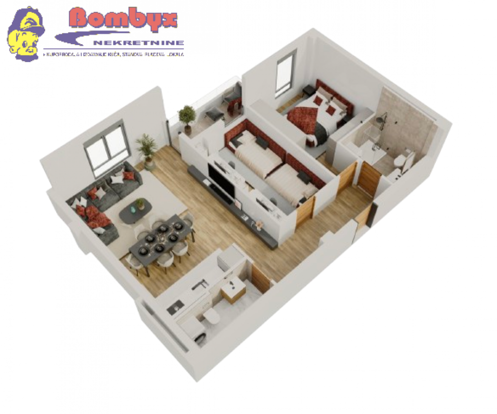 Glavna slika -Trosoban stan na prodaju, 69m2, 155.250€