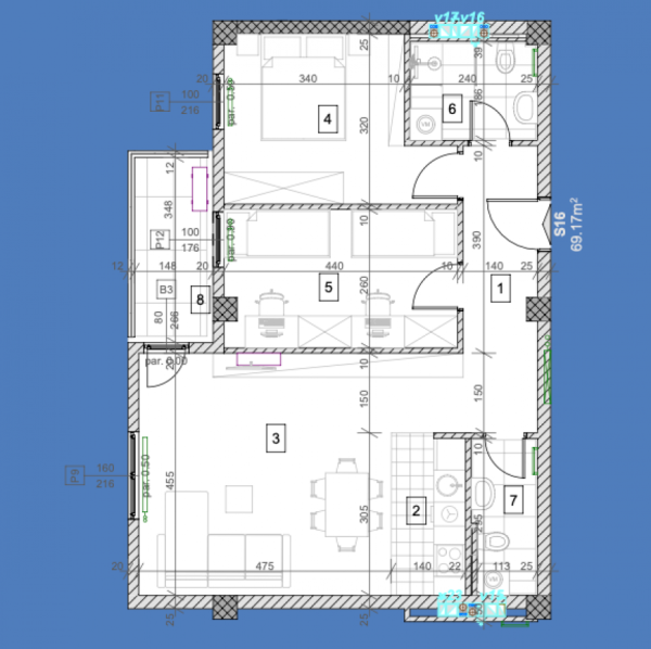 Slika 1 - Trosoban stan na prodaju, 69m2, 155.250€