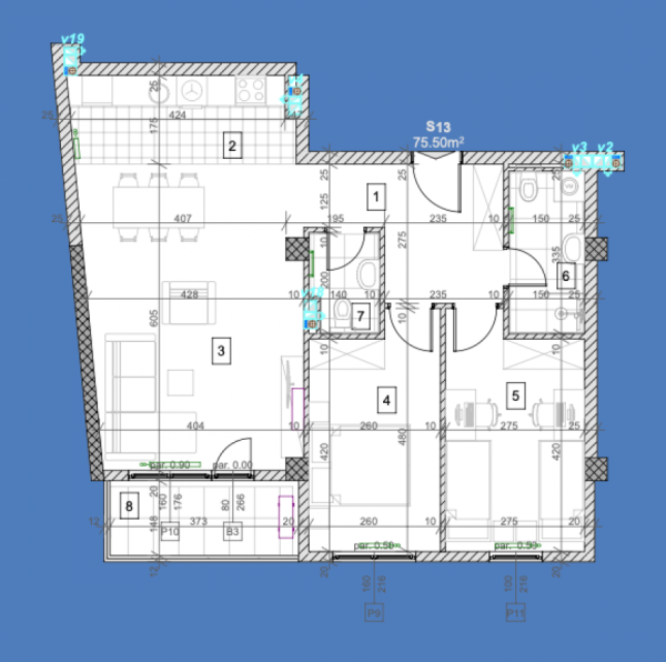 Slika 1 - Trosoban stan na prodaju, 75m2, 168.750€