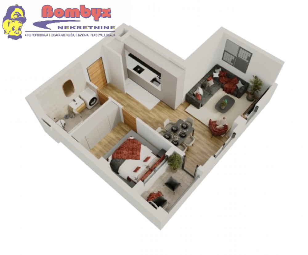 Glavna slika -Jednoiposoban stan na prodaju, 45m2, 112.500€